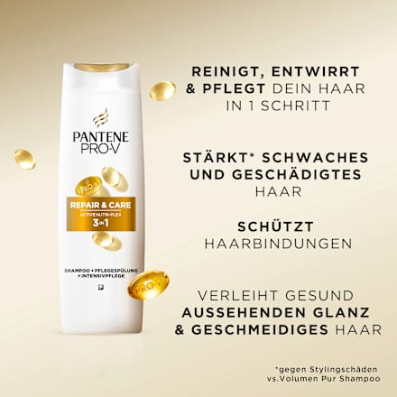 Shampoo & Conditioner & Haarkur 3in1 Repair & Care PANTENE PRO-V