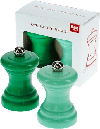 Salz- & Pfeffermühle aus Kunststoff, grün (4,2x4,2x7 cm) REX LONDON