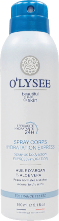 Spray de corp hidratant cu ulei de argan si aloe vera O'LYSEE