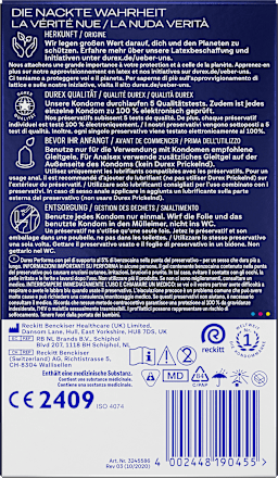 Kondome Performa, Breite 56 mm Durex