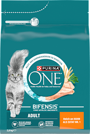 Trockenfutter Katze Bifensis Adult Reich an Huhn PURINA ONE