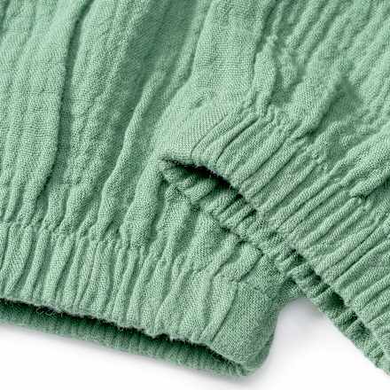 Hose aus Musselin mit Kordel, grün, Gr. 104 ALANA