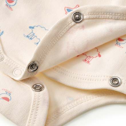 Wickelbody Langarm mit Tier-Muster, weiß, Gr. 42/44 ALANA