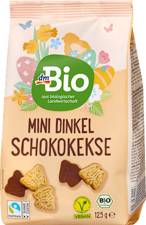 Bio mini tönköly csokis keksz, pillangó formájú dmBio