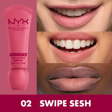 Balzam za ustnice Smushy Matte, 02 Swipe Sesh NYX PROFESSIONAL MAKEUP