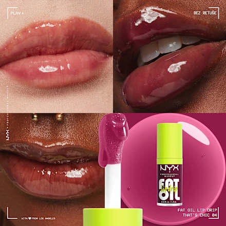 olej na rty Fat Oil Lip Drip, 04 Thats Chic NYX PROFESSIONAL MAKEUP