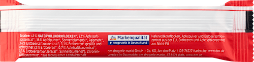 Fruchtriegel Hafer Apfel-Erdbeere ab 3 Jahren dmBio