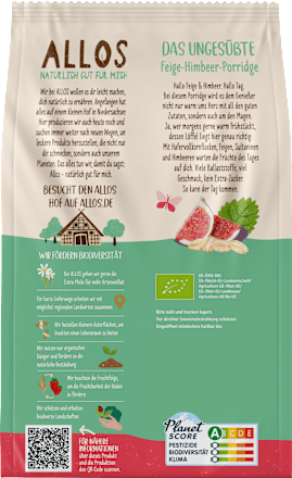 Porridge, Feige-Himbeere ALLOS