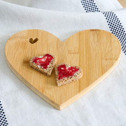 Schneidebrett aus Bambus "Herz" wenco