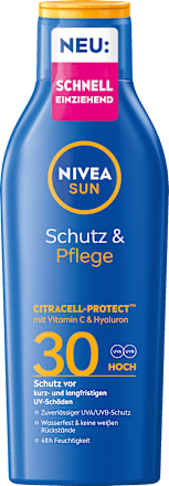 Sonnenmilch Schutz und Pflege LSF 30 NIVEA SUN