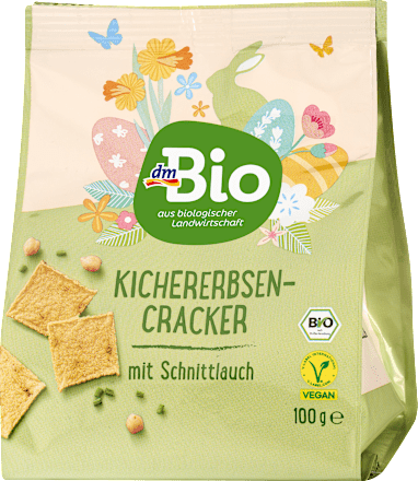 Cracker Kichererbsen mit Schnittlauch dmBio