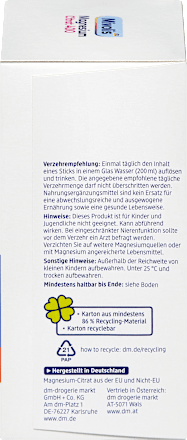 Magnesium Citrat 400 Granulat Sticks 20 St Mivolis