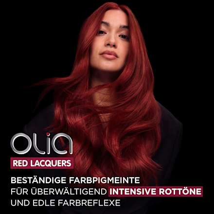 Dauerhafte Haarfarbe Red Lacquers Nr. 5.52 Glassy Merlot GARNIER olia