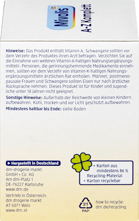 A-Z Komplett Tabletten 100 St Mivolis