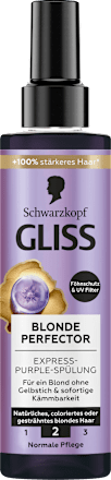 Sprüh-Conditioner Express-Purple Blonde Perfector Schwarzkopf GLISS