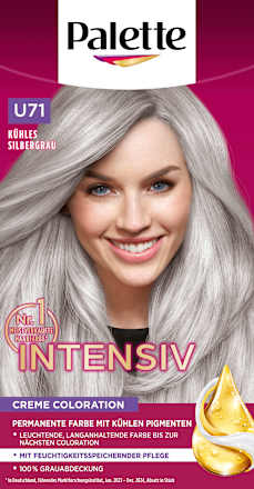 Haarfarbe U71 Kühles Silbergrau Palette Intensive Color Creme