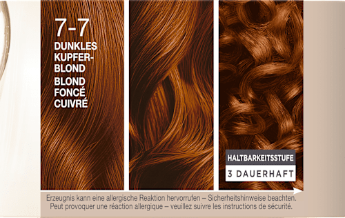 Haarfarbe 7-7 Dunkles Kupferblond Schwarzkopf CREME SUPREME