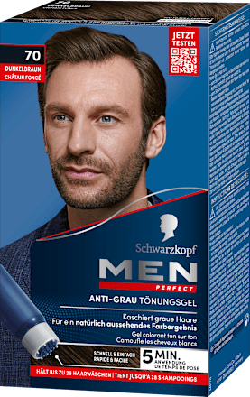Intensivtönung Anti-Grau-Gel 70 Dunkelbraun Schwarzkopf Men Perfect