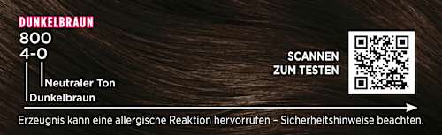 Haarfarbe 4-0/800 Dunkelbraun Palette Intensive Color Creme