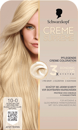 Haarfarbe 10-0 Ultra-Helles Naturblond Schwarzkopf CREME SUPREME