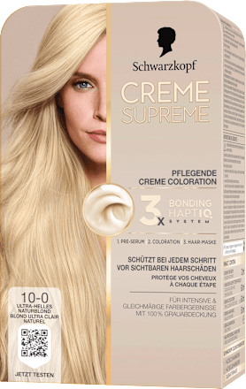 Haarfarbe 10-0 Ultra-Helles Naturblond Schwarzkopf CREME SUPREME