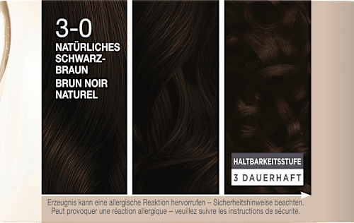 Haarfarbe 3-0 Natürliches Schwarz-Braun Schwarzkopf CREME SUPREME