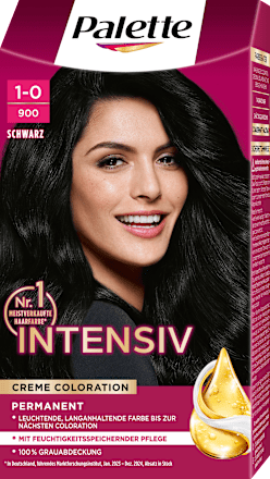 Haarfarbe 1-0/900 Schwarz Palette Intensive Color Creme
