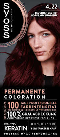 Haarfarbe 4_22 Leuchtendes Rot Syoss