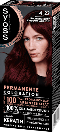 Haarfarbe 4_22 Leuchtendes Rot Syoss