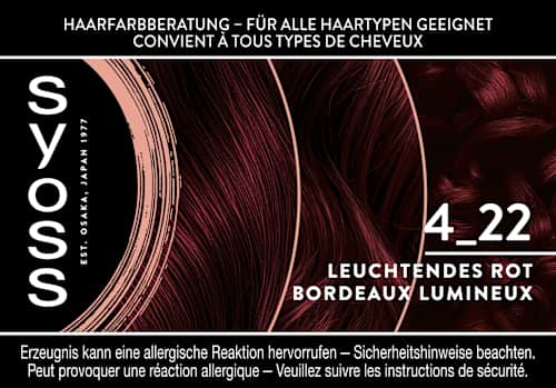Haarfarbe 4_22 Leuchtendes Rot Syoss