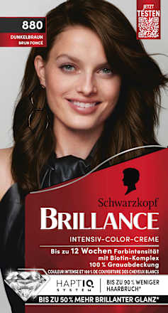 Haarfarbe 880 Dunkelbraun Schwarzkopf Brillance