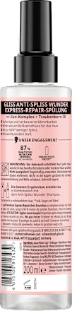 Sprüh-Conditioner Express-Repair Anti-Spliss Wunder Schwarzkopf GLISS