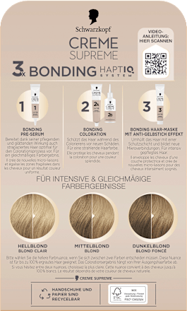 Haarfarbe 9-16 Helles kühles Blond Schwarzkopf CREME SUPREME