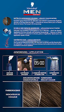 Intensivtönung Anti-Grau-Gel 60 Mittelbraun Schwarzkopf Men Perfect