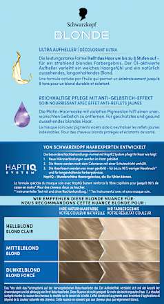 Haare Aufheller Ultra L101 Silberblond Schwarzkopf Blonde