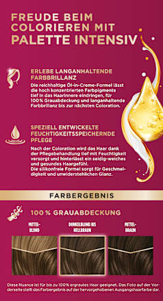 Haarfarbe 6-0/600 Hellbraun Palette Intensive Color Creme