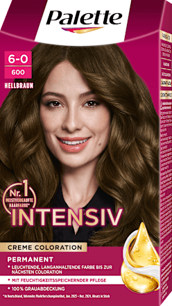 Haarfarbe 6-0/600 Hellbraun Palette Intensive Color Creme