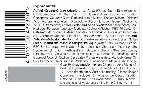 Haare Aufheller Ultra L100 Eisblond Schwarzkopf Blonde