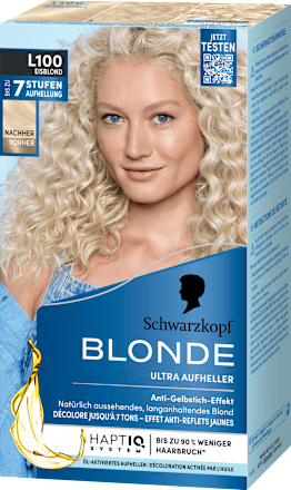 Haare Aufheller Ultra L100 Eisblond Schwarzkopf Blonde