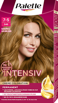 Haarfarbe 7-5/546 Karamell Goldblond Palette Intensive Color Creme