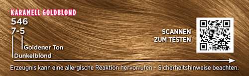 Haarfarbe 7-5/546 Karamell Goldblond Palette Intensive Color Creme