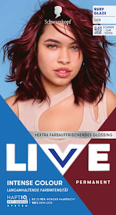Haarfarbe U68 Ruby Glaze Schwarzkopf LIVE
