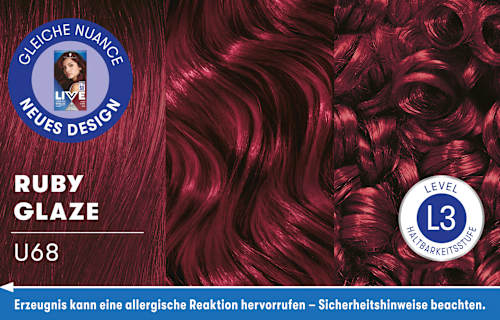 Haarfarbe U68 Ruby Glaze Schwarzkopf LIVE