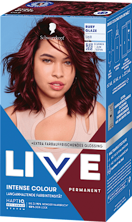 Haarfarbe U68 Ruby Glaze Schwarzkopf LIVE