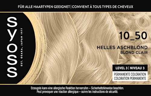 Haarfarbe 10_50 helles Aschblond Syoss Oleo Intense