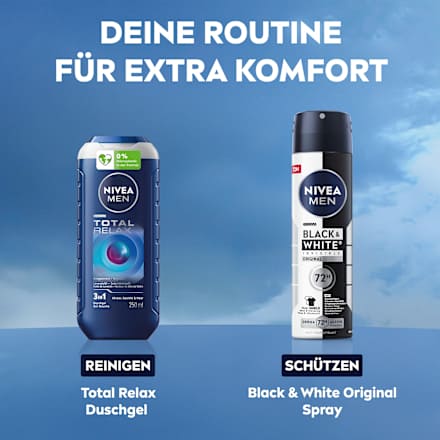 Antitranspirant Deospray Black & White Invisible Original NIVEA MEN