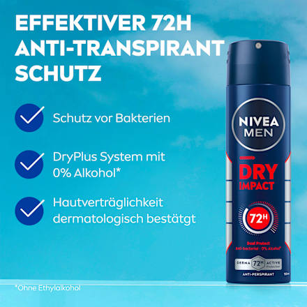 Antitranspirant Deospray Dry Impact NIVEA MEN