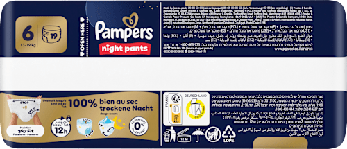 Baby Pants Night 6 (13-19 kg) Pampers