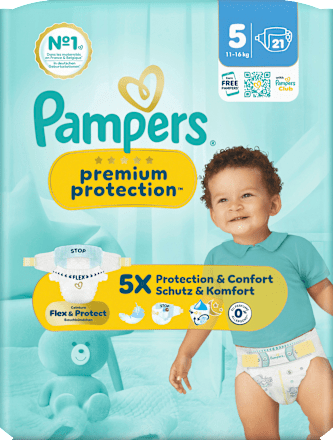 Windeln Premium Protection Gr. 5 (11-16 kg) Pampers