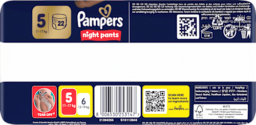 Baby Pants Night 5 (11-17 kg) Pampers night pants